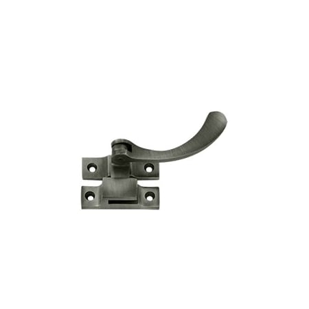 Deltana Solid Brass Window Lock / Casement Fastener, Reversible, 4.5, Antique Nickel Finish CF450U15A-XCP10